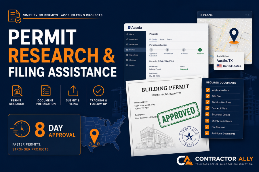 Permit Research & Filing Assistance